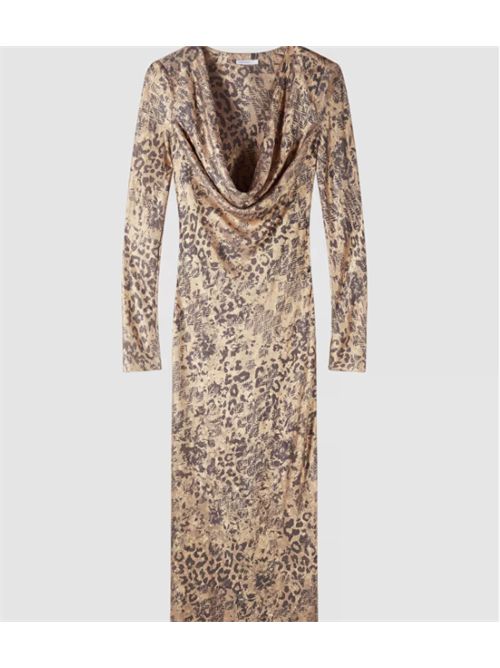 Abito lungo con stampa leopardata Patrizia Pepe PATRIZIA PEPE | 2A0006-C0264-YA65